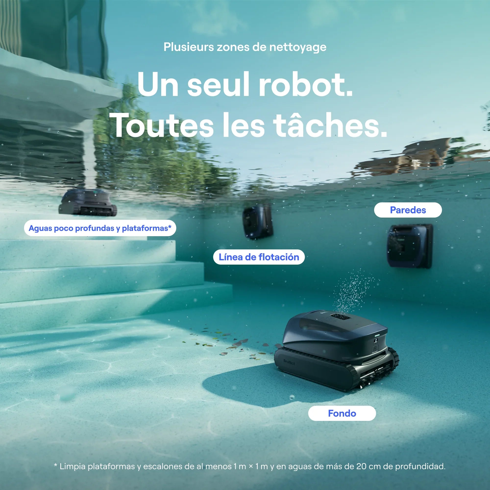 WYBOT C2 El robot limpiafondos inalámbrico inteligente que redefine la limpieza de tu piscina